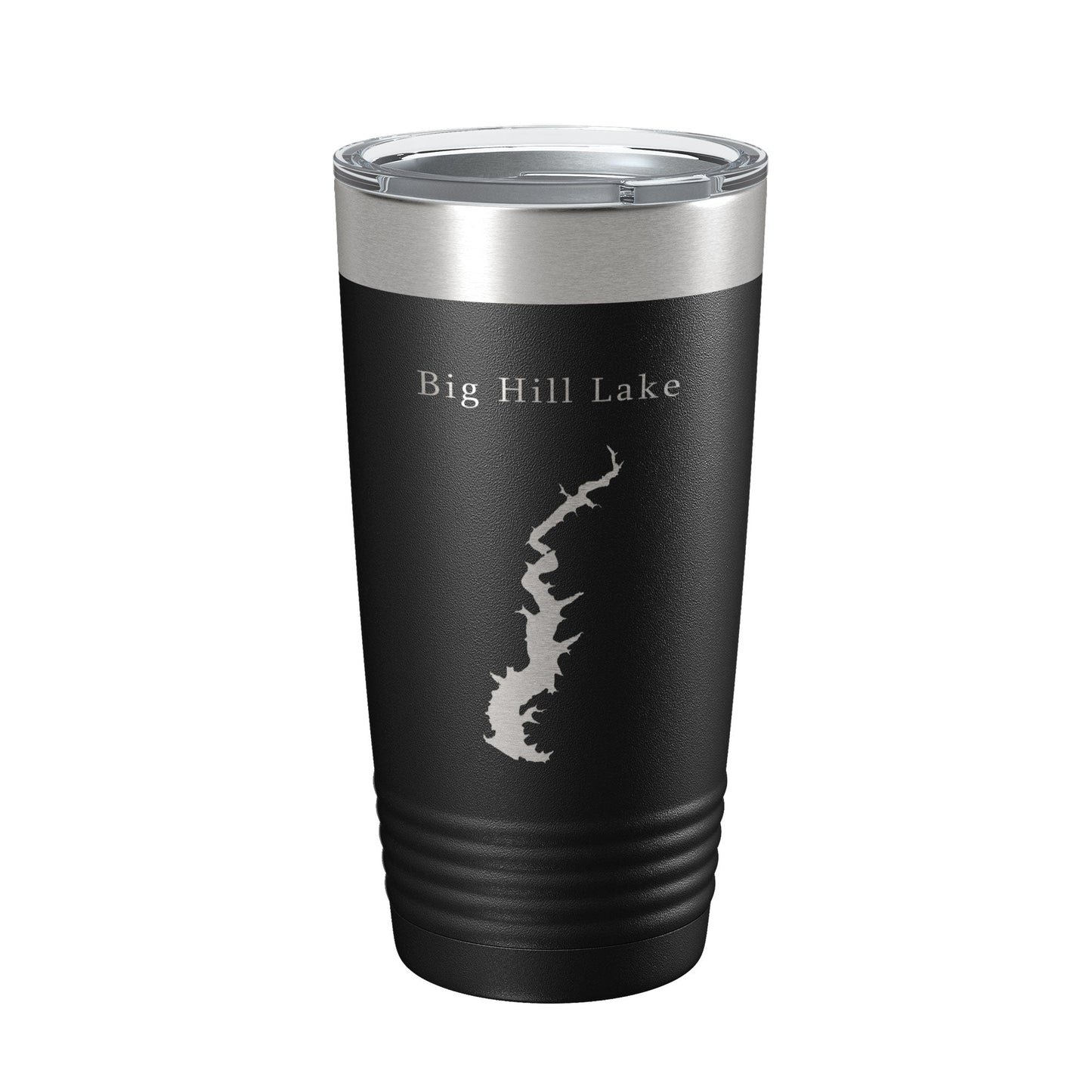 Big Hill Lake Map Tumbler Travel Mug Insulated Laser Engraved Coffee Cup Kansas 20 oz