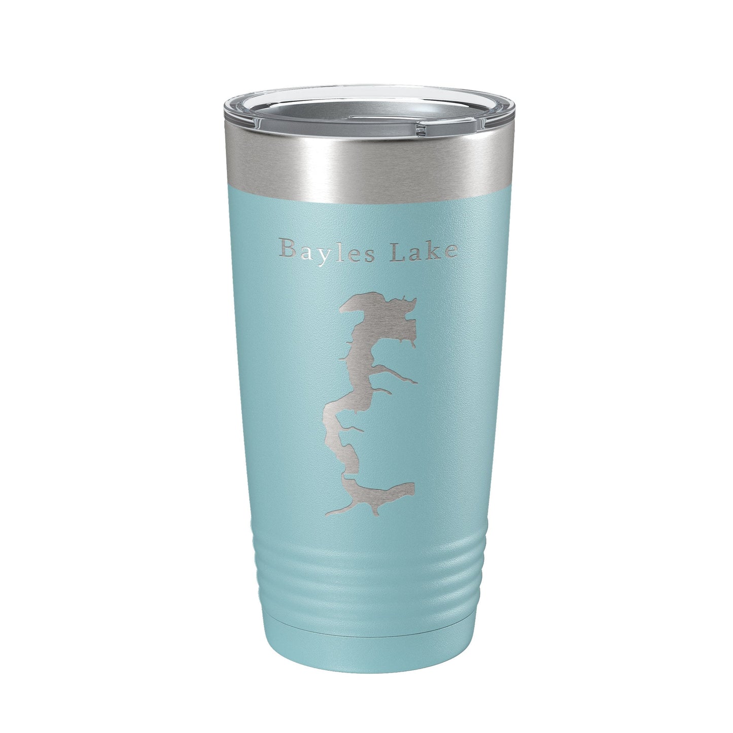Bayles Lake Map Tumbler Travel Mug Insulated Laser Engraved Coffee Cup Illinois 20 oz