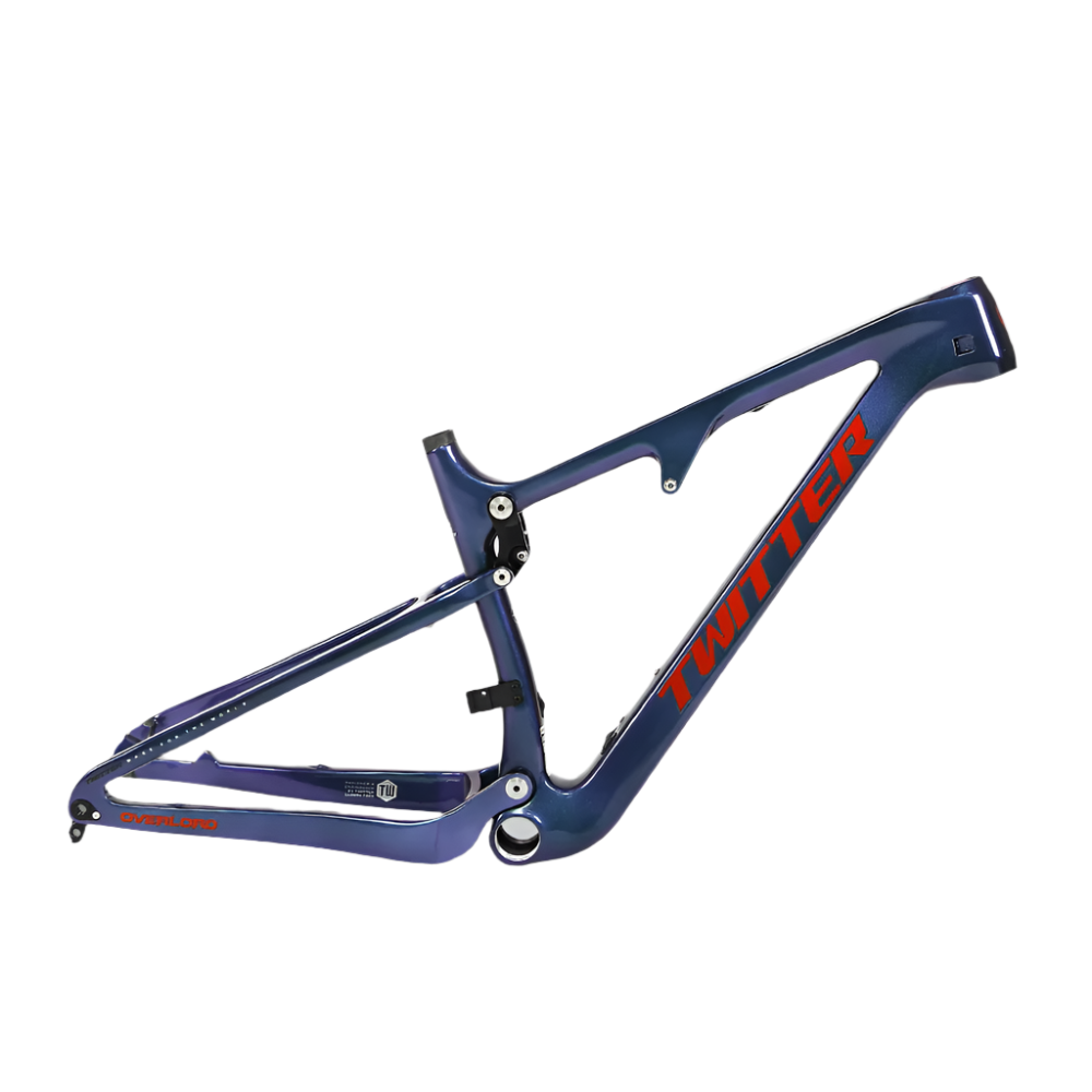 TWITTER OVERLORD Full Suspension Carbon MTB Frame – T800 Mix, 29"/27.5", AM, without Rear SHOX