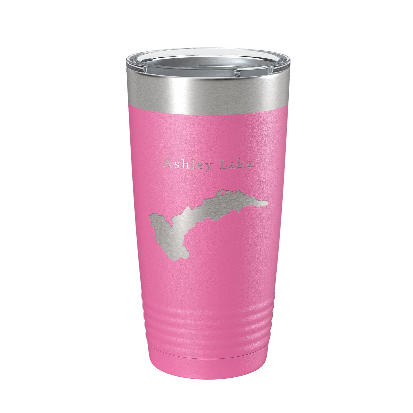 Ashley Lake Map Tumbler Travel Mug Insulated Laser Engraved Coffee Cup Montana 20 oz