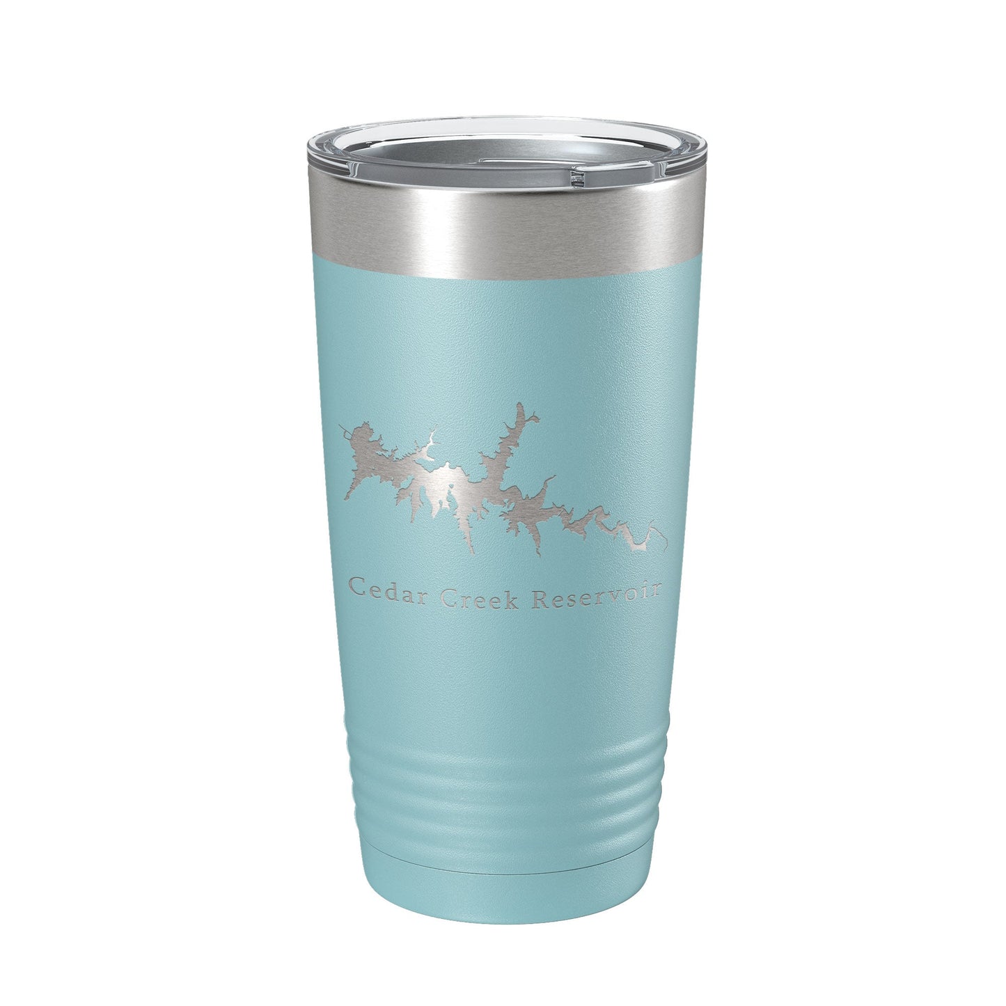 Cedar Creek Reservoir Tumbler Lake Map Travel Mug Insulated Laser Engraved Coffee Cup Alabama 20 oz