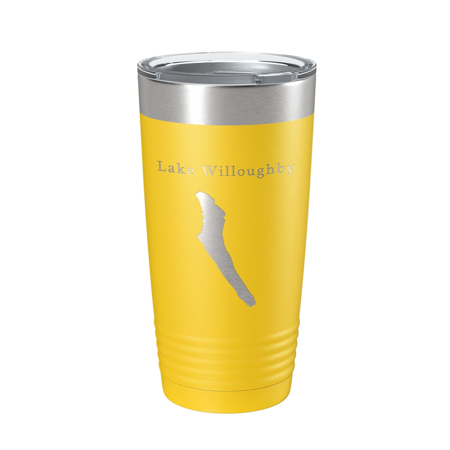 Lake Willoughby Map Tumbler Travel Mug Insulated Laser Engraved Coffee Cup Vermont 20 oz