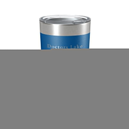 Doctors Lake Map Tumbler Travel Mug Insulated Laser Engraved Coffee Cup Florida 20 oz