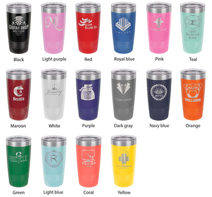 Cedar Creek Reservoir Tumbler Lake Map Travel Mug Insulated Laser Engraved Coffee Cup Alabama 20 oz
