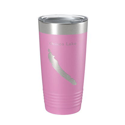 Otisco Lake Map Tumbler Travel Mug Insulated Laser Engraved Coffee Cup New York 20 oz