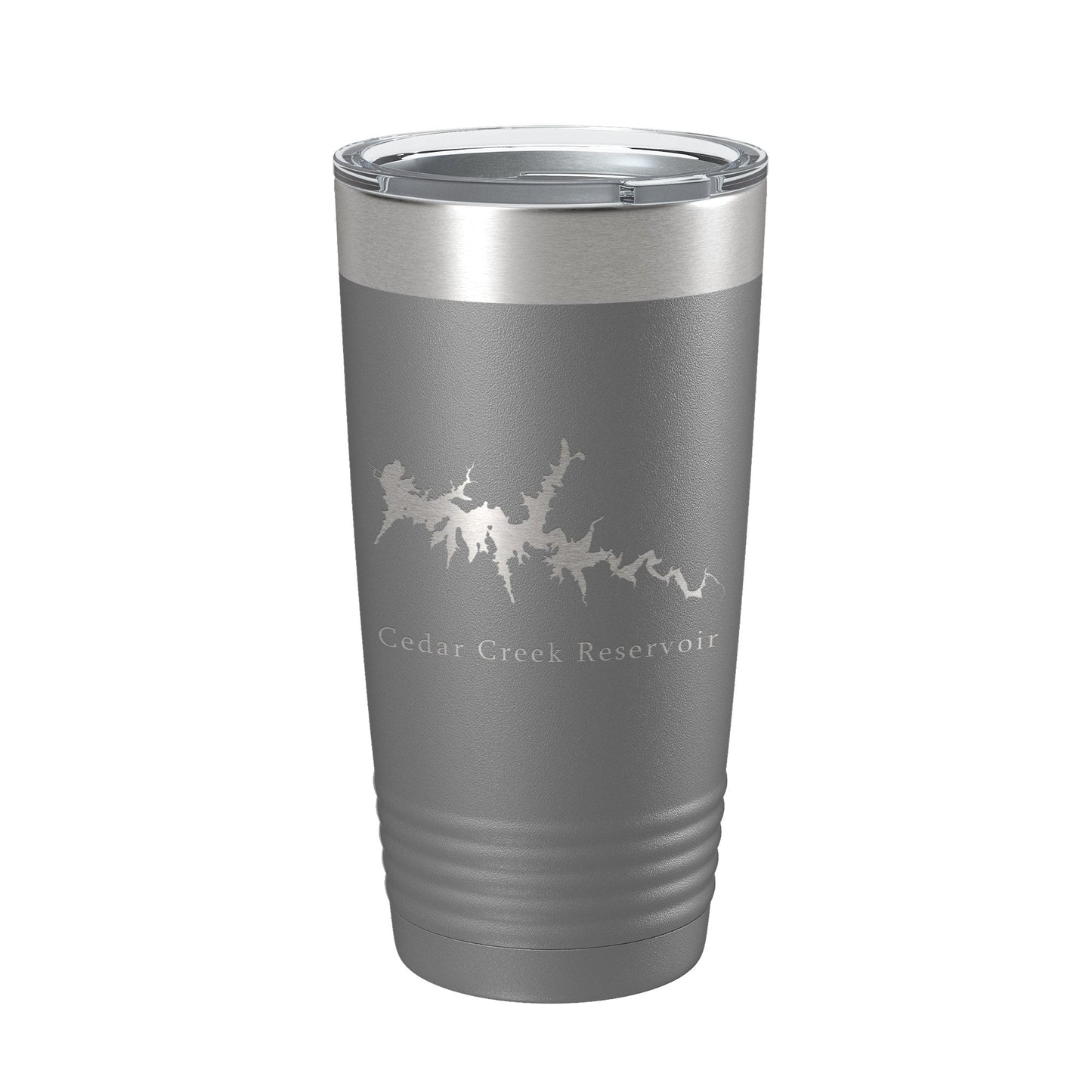 Cedar Creek Reservoir Tumbler Lake Map Travel Mug Insulated Laser Engraved Coffee Cup Alabama 20 oz